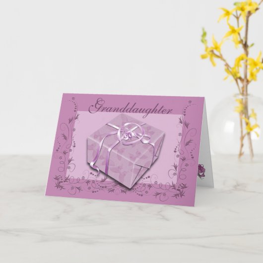 家族誕生日 カード (黄色い花)