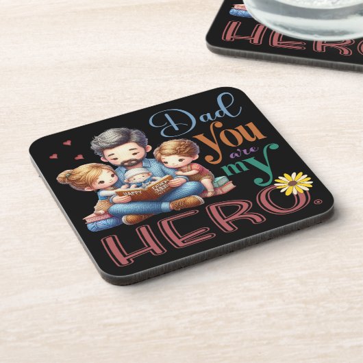 家族読の時間パパあなたは私のヒーロー コースター (左側)