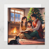 家族読はクリスマスをテーマにした本 シーズンカード (正面/裏面)