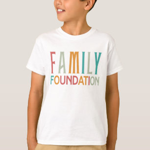 家族財団数々ののキッズカラー Tシャツ