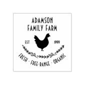 家族農産卵カートン木製ゴムスタンプ ラバースタンプ (インプリント)