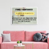 家族送金日 キャンバスプリント (インサイチュ (リビング))