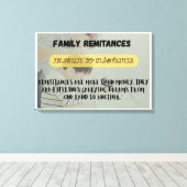 家族送金日 キャンバスプリント (インサイチュ (ウッドフロア))