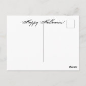 家族連れのハロウィーン美しい魔女 ポストカード (裏面)