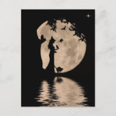 家族連れのハロウィーン美しい魔女 ポストカード (正面)