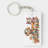 家族連絡情報名を付けて! キーホルダー (正面)