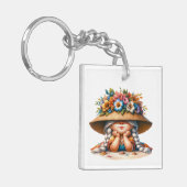 家族連絡情報名を付けて！キーホルダー キーホルダー (正面左)