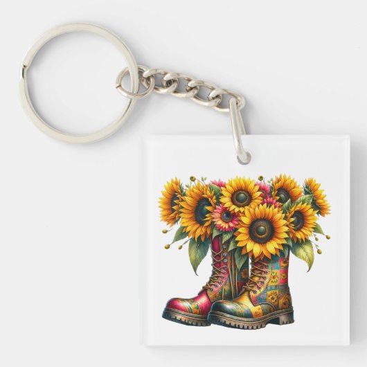 家族連絡情報名を付けて！キーホルダー キーホルダー (正面)