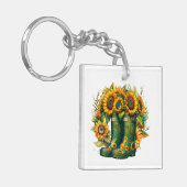 家族連絡情報名を付けて!キーホルダー キーホルダー (正面左)