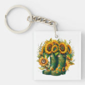 家族連絡情報名を付けて！キーホルダー キーホルダー (正面)