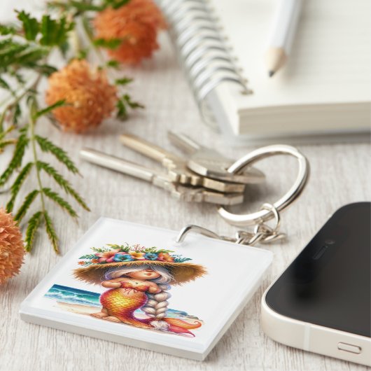 家族連絡情報名を付けて!キーホルダー キーホルダー (正面右)