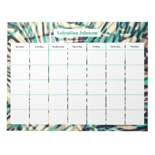 家族週間 ノートパッド (正面)