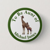 家族関係の組み合わせ動物 缶バッジ (正面)