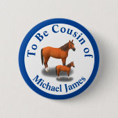 家族関係の組み合わせ動物 缶バッジ (正面)