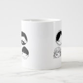 家族顔漫画 ジャンボコーヒーマグカップ (正面)