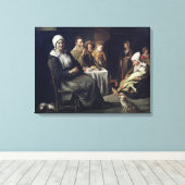 家族食 キャンバスプリント (インサイチュ (ウッドフロア))