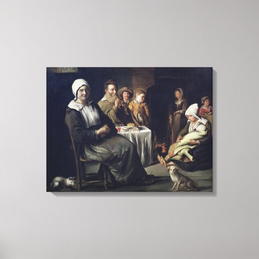 家族食 キャンバスプリント (正面)