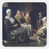 家族食 スクエアシール (正面)