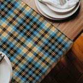 家族魅力的の食事のための青い黄色のランナーギフト ロングテーブルランナー