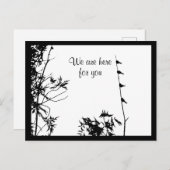 家族鳥だけではない哀悼 ポストカード (正面/裏面)