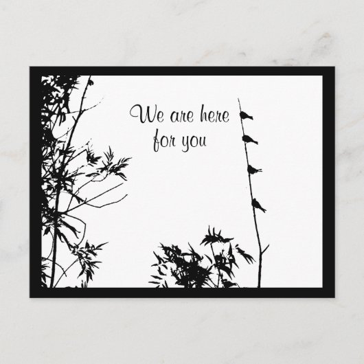 家族鳥だけではない哀悼 ポストカード (正面)