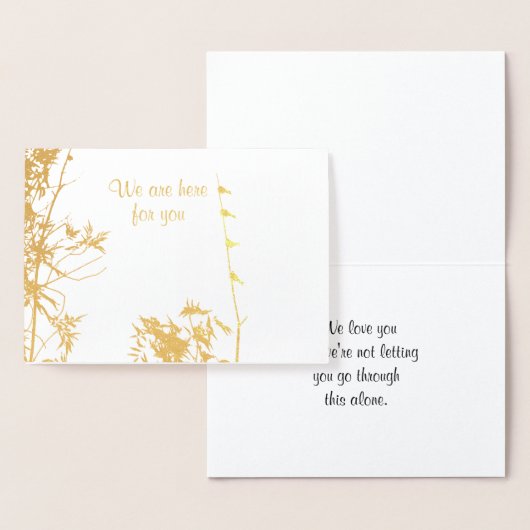 家族鳥だけではない哀悼 箔カード (ディスプレー)