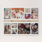 家族10複数の写真の最高のおばあちゃん今まで ジグソーパズル (横)