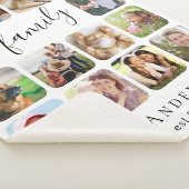 家族14フォトコラージュ シェルパブランケット (3/4)