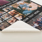 家族15フォトコラージュ シェルパブランケット (3/4)