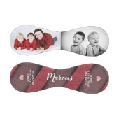 家族2フォトコラージュ革プリント父の日 野球ボール (パネル)