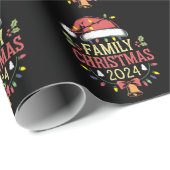 家族2024クリスマスマッチングコスチュームサンタ ラッピングペーパー (ロールコーナー)