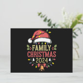 家族2024年クリスマスマッチング衣装チームサンタ シーズンカード (スタンド正面)