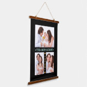 家族3写真最高のコラージュお母さん 吊り下げ型タペストリー (傾斜あり)