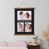 家族3写真最高のコラージュお母さん 吊り下げ型タペストリー (寝室)