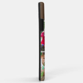 家族4フォトコラージチョコレートブラウンカスタム Case-Mate iPhoneケース (裏面/右)