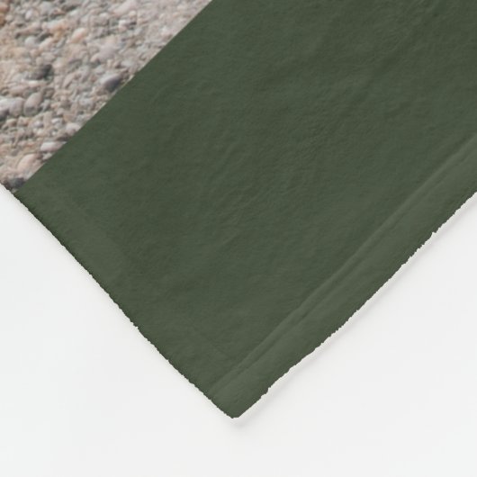 家族4フォトコラージュ名前をカスタムすると引用文グリーン フリースブランケット (角)