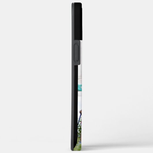 家族4フォトコラージュ黒パーソナライズされた Case-Mate iPhoneケース (裏面 / 右)