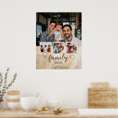 家族4フォトコラージュ ポスター (キッチン)