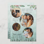 家族4妊娠の発表水の色 シーズンカード (正面/裏面)