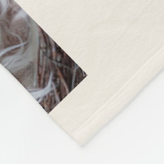 家族4枚の写真コラージュ親の子ども フリースブランケット (角)