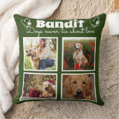 家族4枚カスタマイズ写真犬コラージュ クッション (ブランケット)