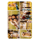 家族5フォトコラージュ マグネット (縦)