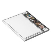 家族5枚フォトフィルムストリパーソナライズされたップ ノートパッド (アングル)