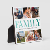 家族6フォトコラージュ フォトプラーク (正面)