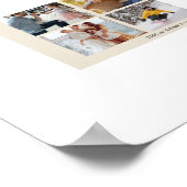 家族6写真コラージュのツリーモダンメリークリスマス ポスター (角)