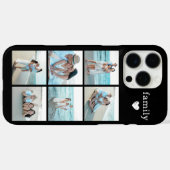 家族6枚の写真 ブラック Case-Mate iPhoneケース (裏面 (横))
