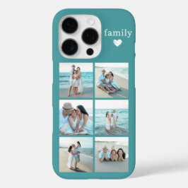 家族6枚写真 ティール iPhone 16 PROケース