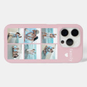 家族6枚写真 ブラッシュピンク Case-Mate iPhoneケース (裏面 (横))