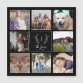 家族8フォトコラージモノグラム名記念 (正面)