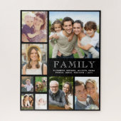 家族9フォトコラージュ ジグソーパズル (縦)